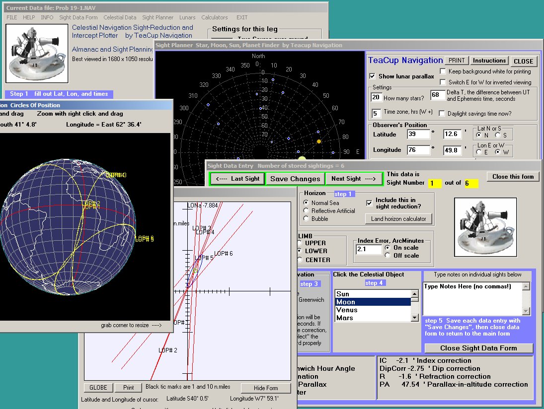 celestial navigation software